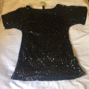Windsor black sequence mini dress